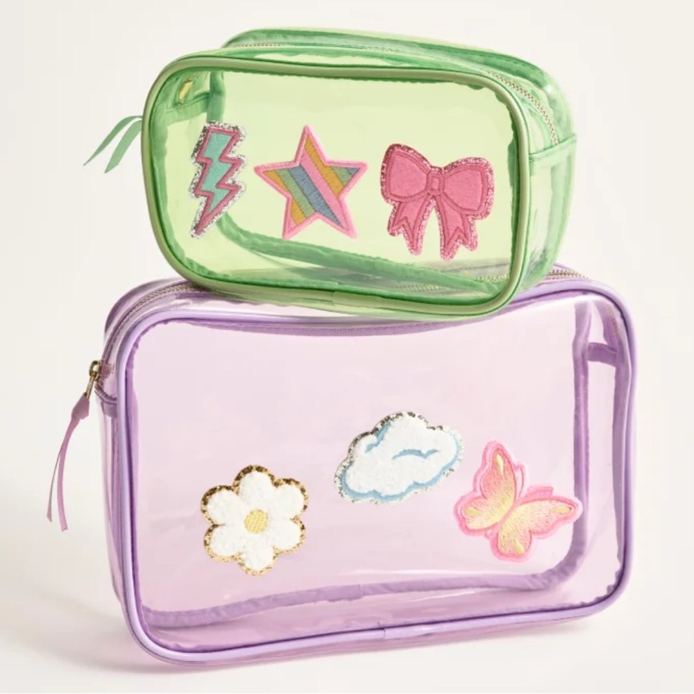 JCREW Happy Sticker Patches (set-of-three) Glitter Star/Smiley/Heart Patch